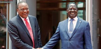 Bitter Rivals’ Embrace Shakes Up Kenyan Politics Raila Odinga and Kenyatta
